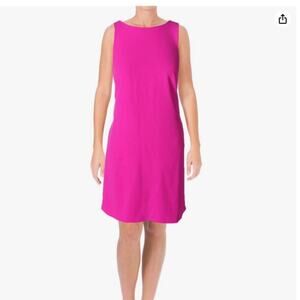 NWOT Lauren Ralph Lauren Pink Effortless Sleeveless Shift Dress Size 12